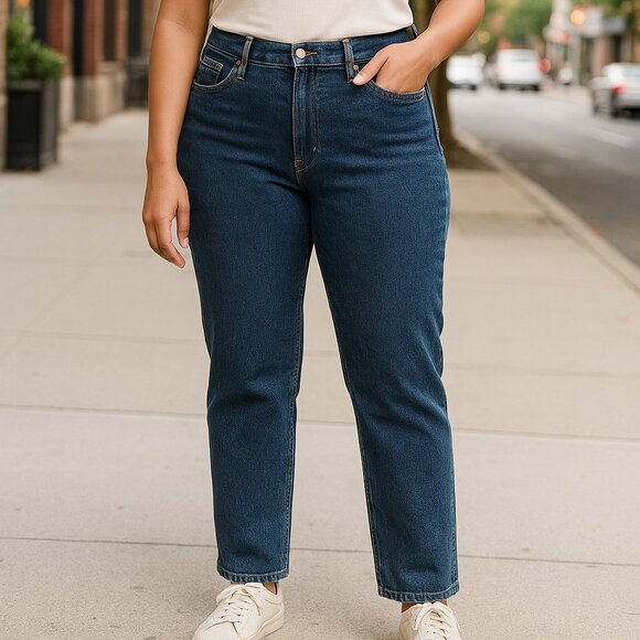 Madewell Denim - Madewell The '90s Straight Leg Jeans Dark Wash Size 33